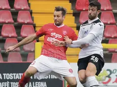 Federico Maracchi in azione nel corso della partita vinta dalla Triestina sul Cesena