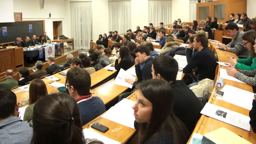 Studenti a lezione all'Università di Trieste