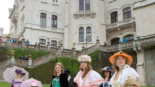 Silvano Trieste 13/04/2014 Castello di Miramare, omaggio ai Principi d' Asburgo