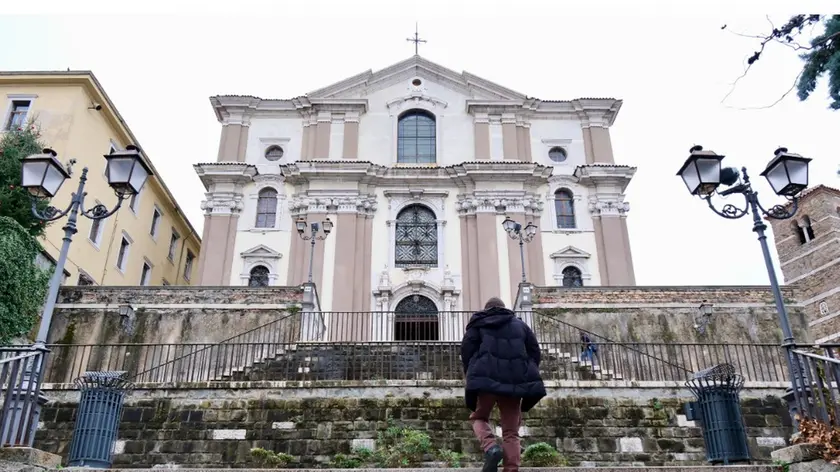 La scalinata di Santa Maria Maggiore a Trieste Foto Silvano