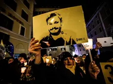 25/01/2019 Roma,Fiaccolata organizzata da Amnesty International a tre anni dalla scomparsa di Giulio Regeni