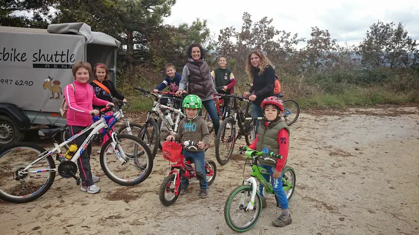 Una bella foto di gruppo sulla mini Parenzana