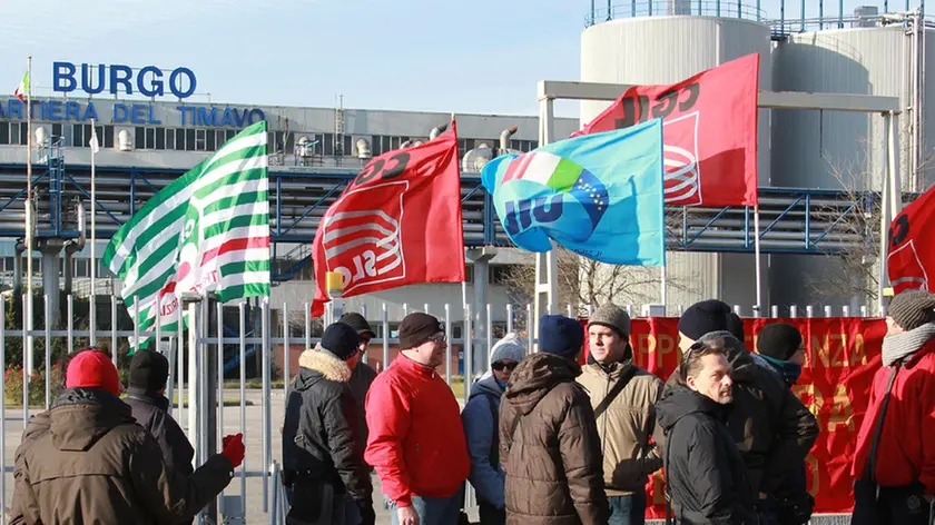 Lasorte Trieste 25/11/15 - Duino, Cartiera Burgo, Presidio Lavoratori