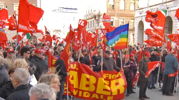 Lasorte Trieste 14/11/12 - Piazza Verdi, Comizio CGIL, Sciopero Europeo