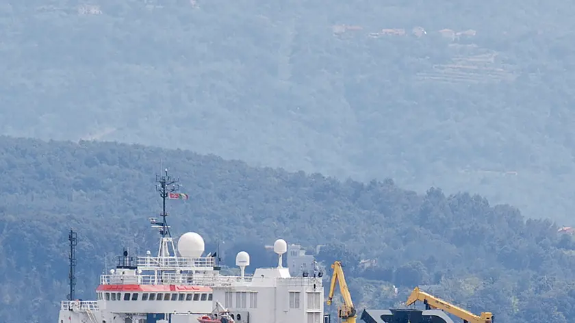 A bordo della “Nautical geo” ci sono di norma 16 membri d’equipaggio, a loro volta bloccati in mare. Foto Lasorte