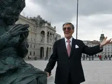 Lelio Luttazzi in piazza Unità