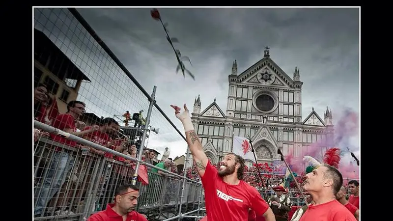 Il pugile Fabio Tuiach impegnato a Firenze