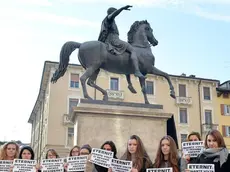 Una protesta contro la sentenza della Cassazione