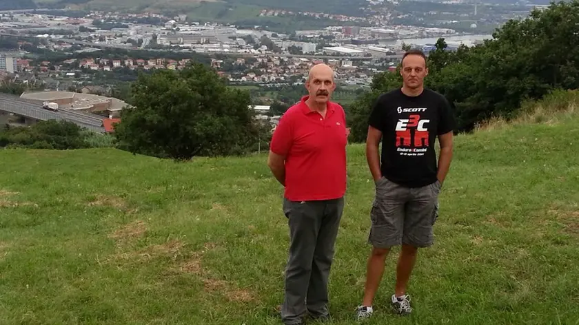 La pista di Cattinara usata dagli appassionati di mountain bike