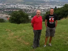 La pista di Cattinara usata dagli appassionati di mountain bike