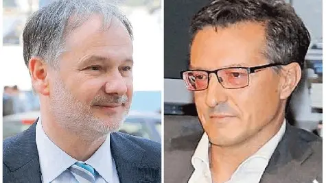 I candidati: il presidente uscente Maurizio Tremul (sinistra) e il deputato Felice Žiža