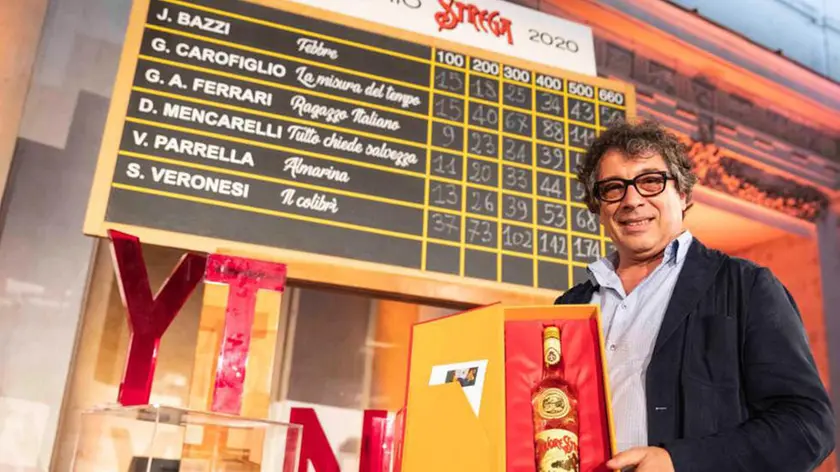 Sandro Veronesi, vincitore del Premio Strega 2020, 3 luglio 2020. ANSA/ MAURINA CAPUANO