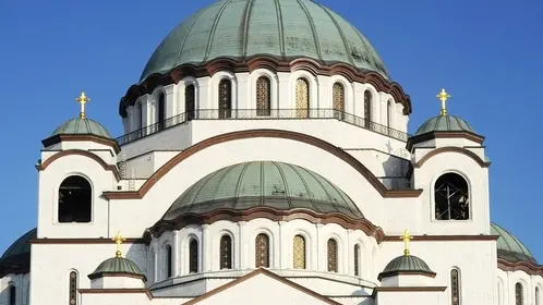 Image: 0112866175, License: Royalty free, The Cathedral of Saint Sava on October 28 in Belgrade. Saint Sava Temple is the largest church in the Balkans. Total of 82 m (269 ft) of height., Property Release: No or not aplicable, Model Release: No or not aplicable, Credit line: Profimedia.com, Alamy