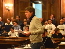 Franco Bandelli interviene in aula (foto Bruni)