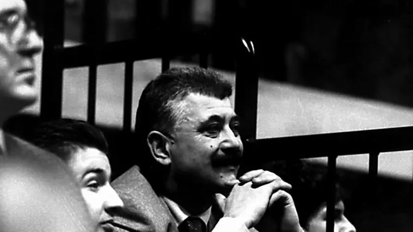 Renzo Crosato a inizi anni ’90 al palasport di Trieste