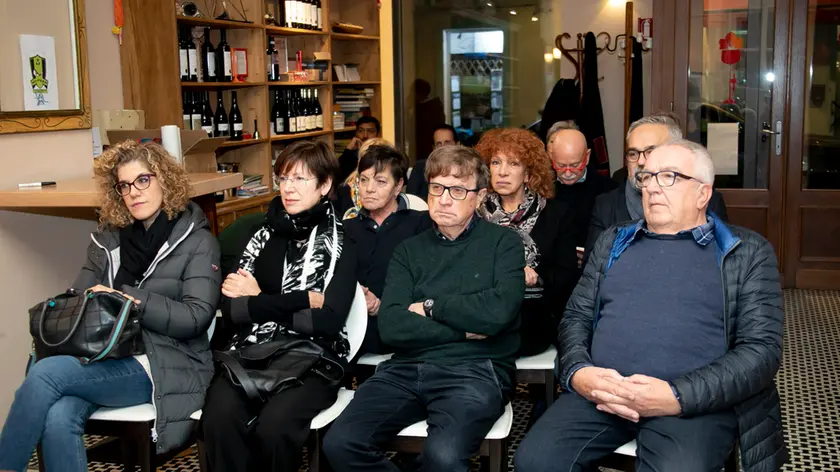 Un momento dell’assemblea dei Progressisti di ieri sera al Carso in Corso. Katia Bonaventura