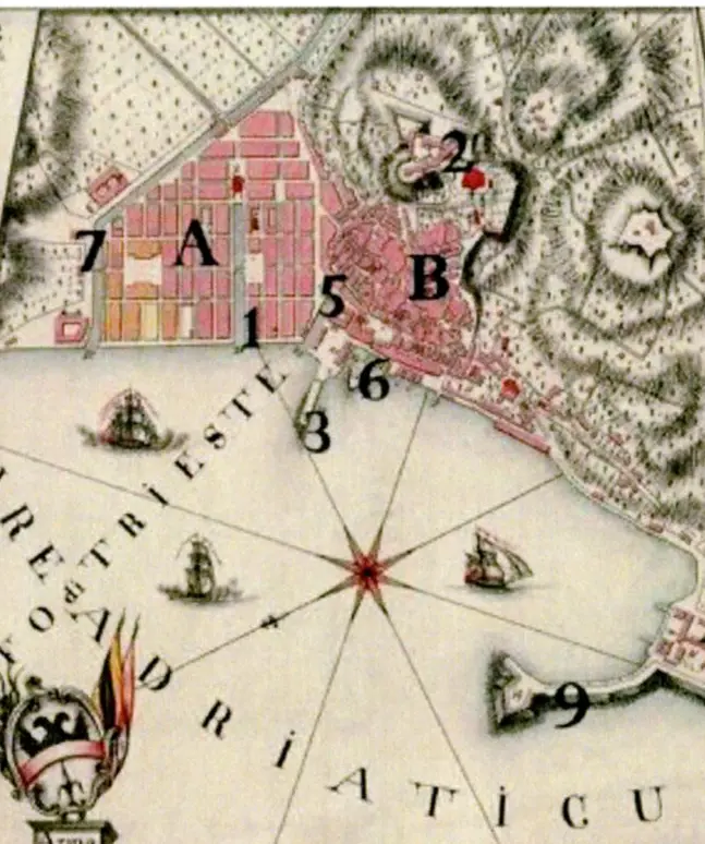 La pianta di Trieste nel 1770