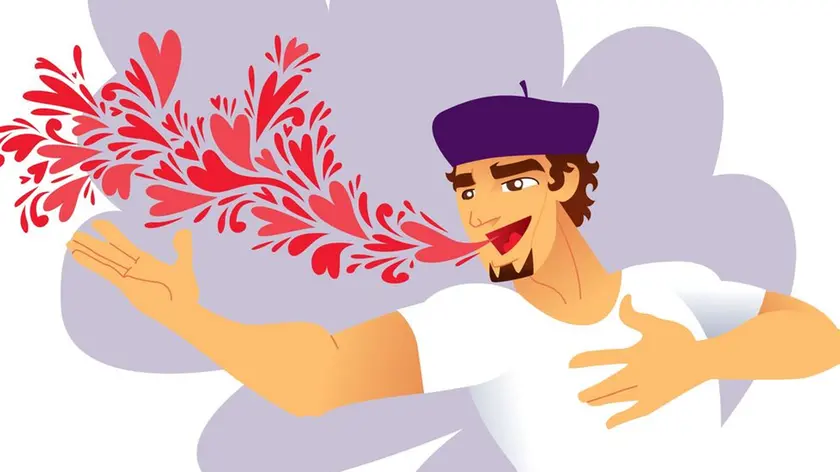 Man Singing Love Songs --- Image by © Illustration Works/Corbis