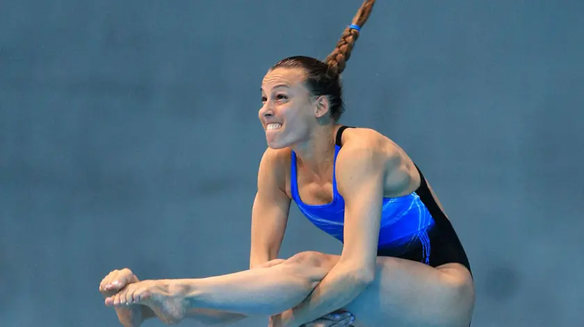 Italy's Tania Cagnotto in the Women's 3M Springboard Final during day six of the European Aquatics Championships at the London Aquatics Centre, Stratford. PRESS ASSOCIATION Photo. Picture date: Saturday May 14, 2016. See PA story DIVING London. Photo credit should read: Nigel French/PA Wire. RESTRICTIONS: Editorial use only, No commercial use without prior permission, please contact PA Images for further information: Tel: +44 (0) 115 8447447.