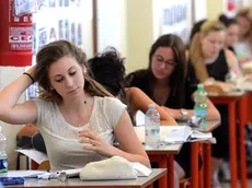 Studentesse durante l'esame di maturità