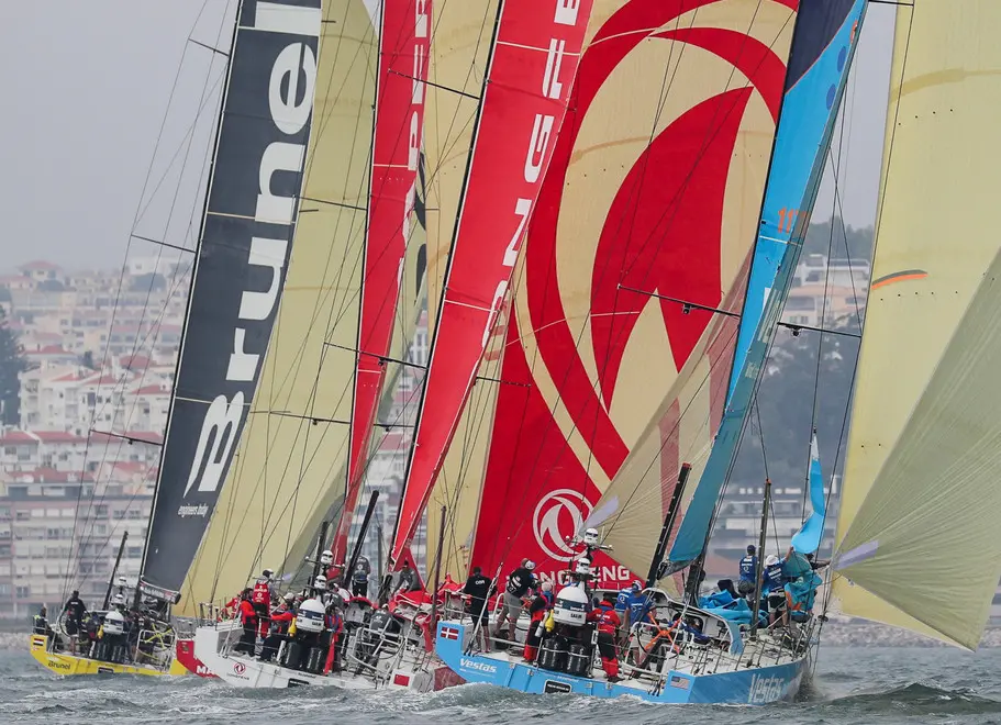 Lisbon stopover, practice race. Photo by Jesus Renedo/Volvo Ocean Race. 01 November, 2017.