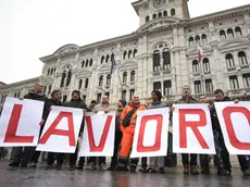 Lasorte Trieste 07/03/13 - Piazza Unità, Lavoratori Sertubi