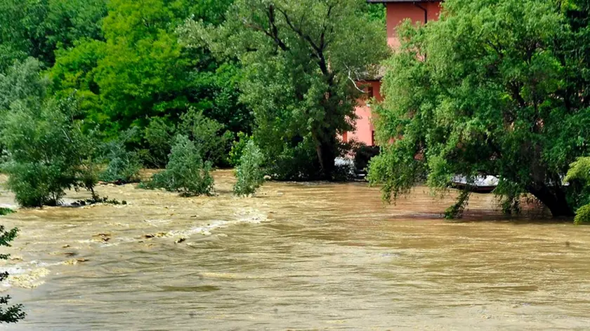 Cormons (Go) 29 Maggio 2013. Judrio in piena Brazzano.Telefoto copyright Petrussi Foto Press / Diego Petrussi
