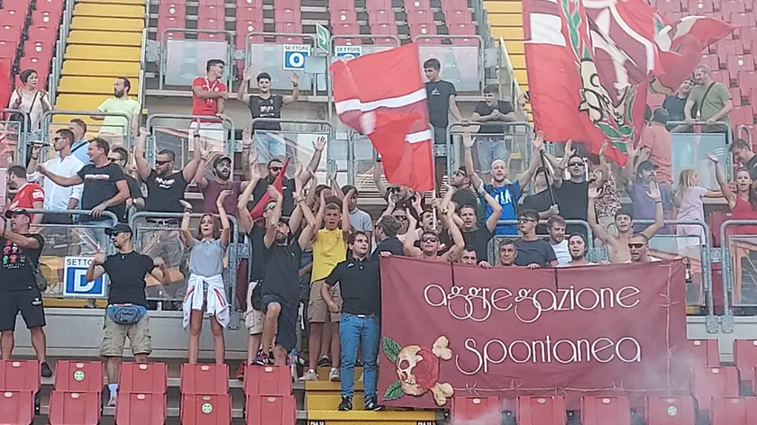 Tifosi dell'Unione al primo allenamento a porte aperte (Foto Bruni)