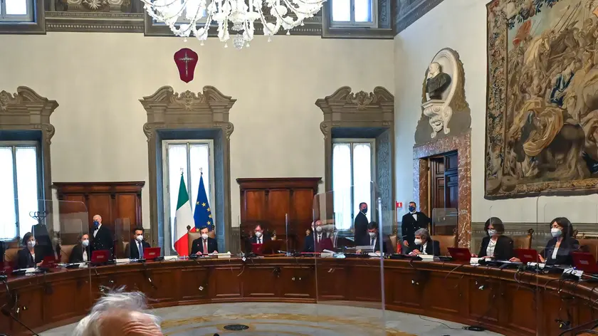 13/02/2020 Roma, primo riunione del Consiglio dei Ministri del governo Draghi