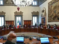 13/02/2020 Roma, primo riunione del Consiglio dei Ministri del governo Draghi