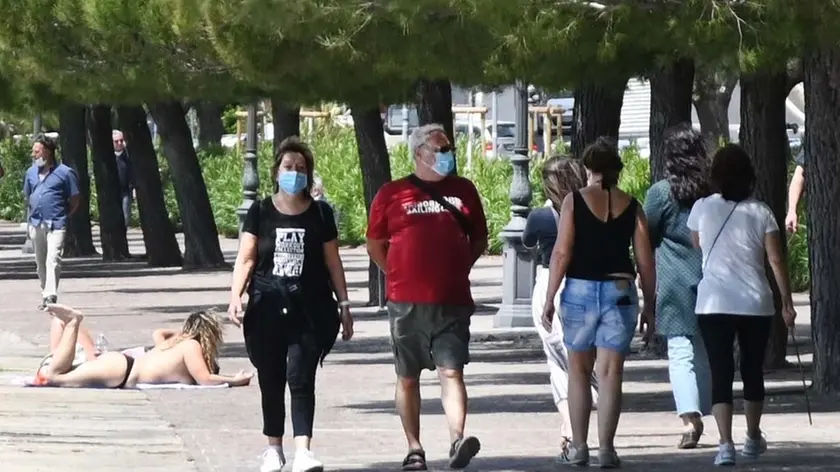 Foto BRUNI Trieste 24.05.2020 Riviera di Barcola: piu bici che bagnanti