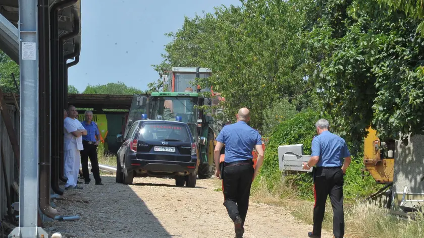 Cormons 20 giugno 2019 Incidente mortale domestico fattoria zoff ©Foto Petrussi