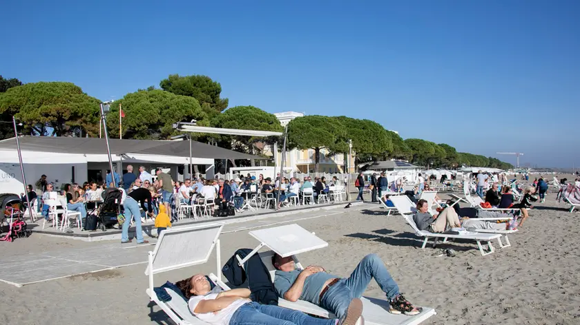 Pienone a novembre nelle spiagge a Grado (Katia Bonaventura)