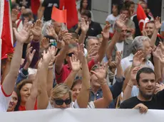 Una manifestazione degli indipendentisti