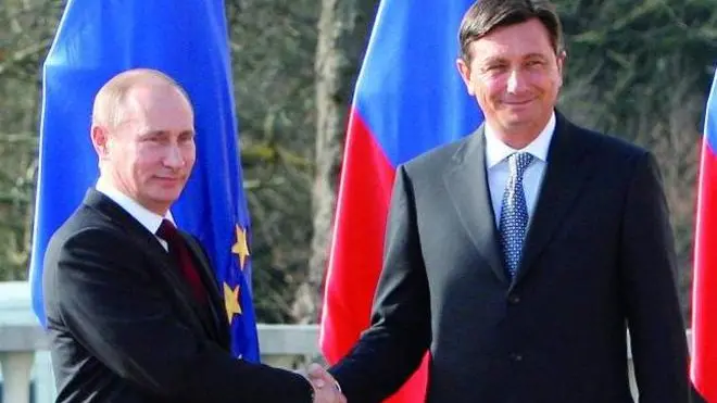 Lasorte Trieste 22/03/11 - Slovenia, Brdo pri Kranju, Visita Vladimir Putin, Borut Pahor