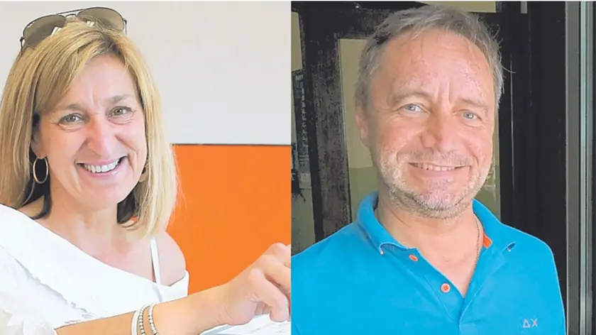 Daniela Pallotta, sindaco uscente, e lo sfidante Igor Gabrovec, entrambi domenica alle urne. Foto Lasorte