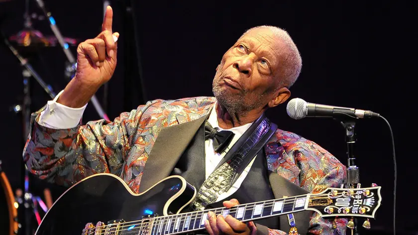 SAN RAFAEL, CA - FEBRUARY 26: B.B. King performs at Marin Center on February 26, 2014 in San Rafael, California. (Photo by Steve Jennings/WireImage)