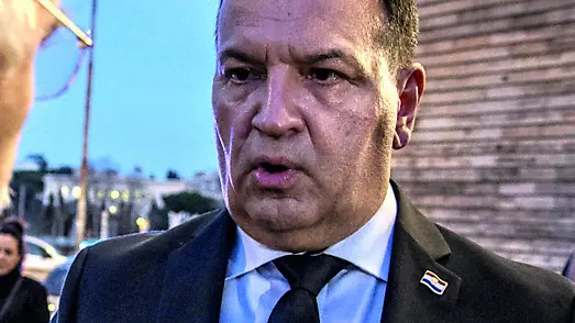 L’ormai ex ministro croato Vili Beroš. Foto Alessandro Serranò/AGF