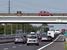 Udine 26 agosto 2017 Autovie Venete. Situazione del traffico nei giorni del controesodo sull' A4 tratta Lisert-Gonars e sull'A23. Interventi di soccorso con Roberto Poles. Copyright Foto Petrussi / Ferraro Simone