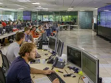 la sala-controllo della sede triestina di Autamarocchi