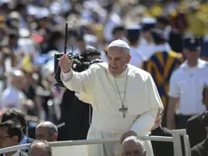 Papa Francesco durante un'udienza in Vaticano