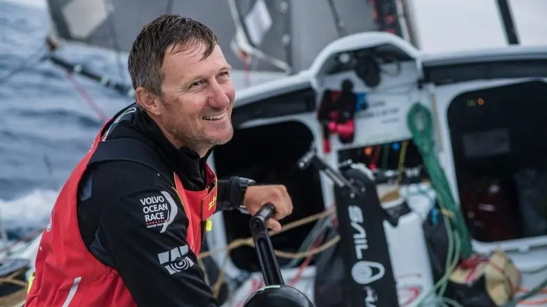 Leg 01, Alicante to Lisbon, day 06, morning on board Sun Hung Kai/Scallywag. morning, fast sailing in light winds. Photo by Jeremie Lecaudey. 27 October, 2017