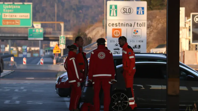 Lasorte Trieste 11/03/20 - Emergenza Coronavirus, Fernetti, Controlli Polizia Slovena