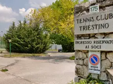 L’ingresso del Tennis club triestino di Padriciano