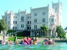 Il castello di Miramare è all'interno della riserva marina