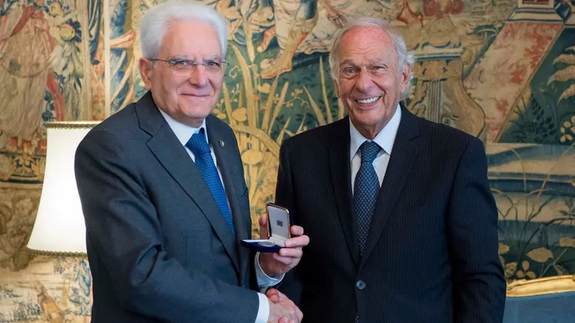 Sergio Mattarella ed Ettore Romoli