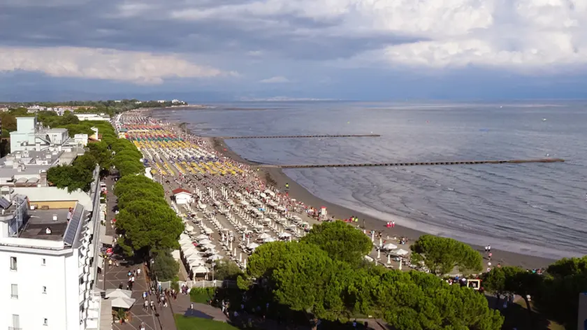 Veduta della spiaggia di Grado