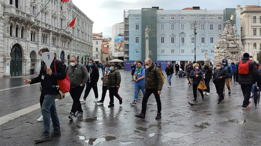 Piazza Unità d'Italia a Trieste sabato 27 novembre, Foto di Andrea Lasorte
