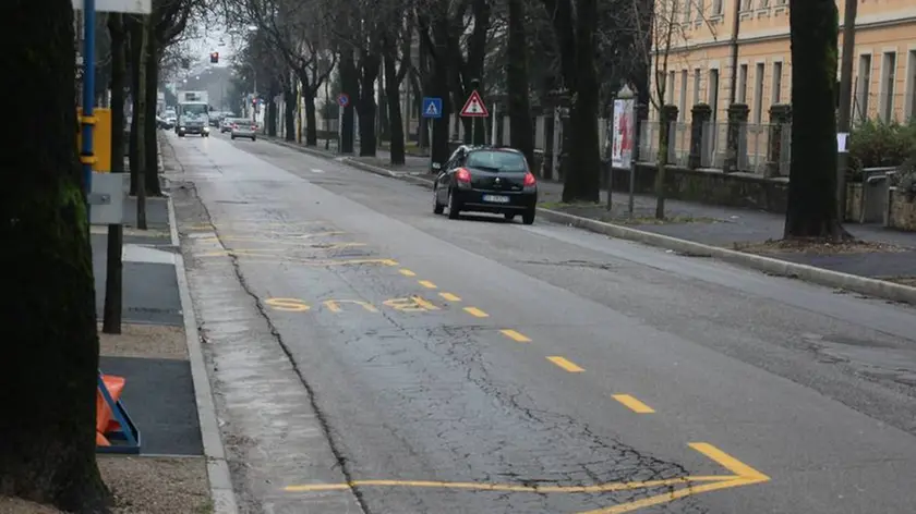 Bumbaca Gorizia 09.02.2016 Nuove fermate autobus a Lucinico © Fotografia di Pierluigi Bumbaca