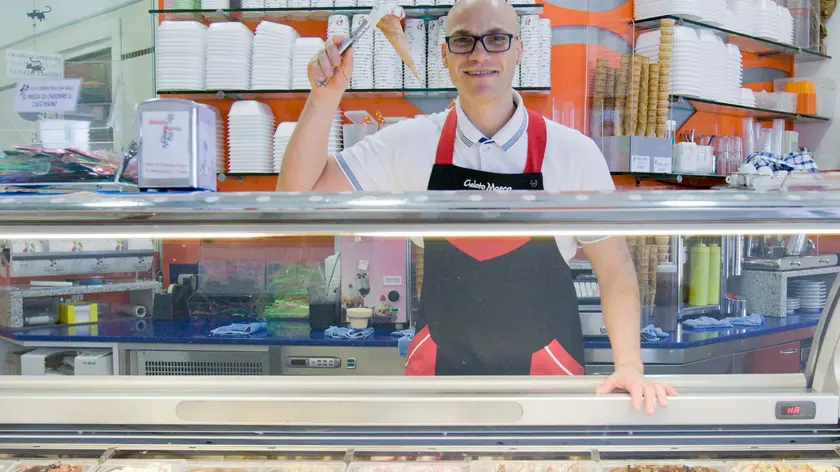 Una gelateria di Trieste